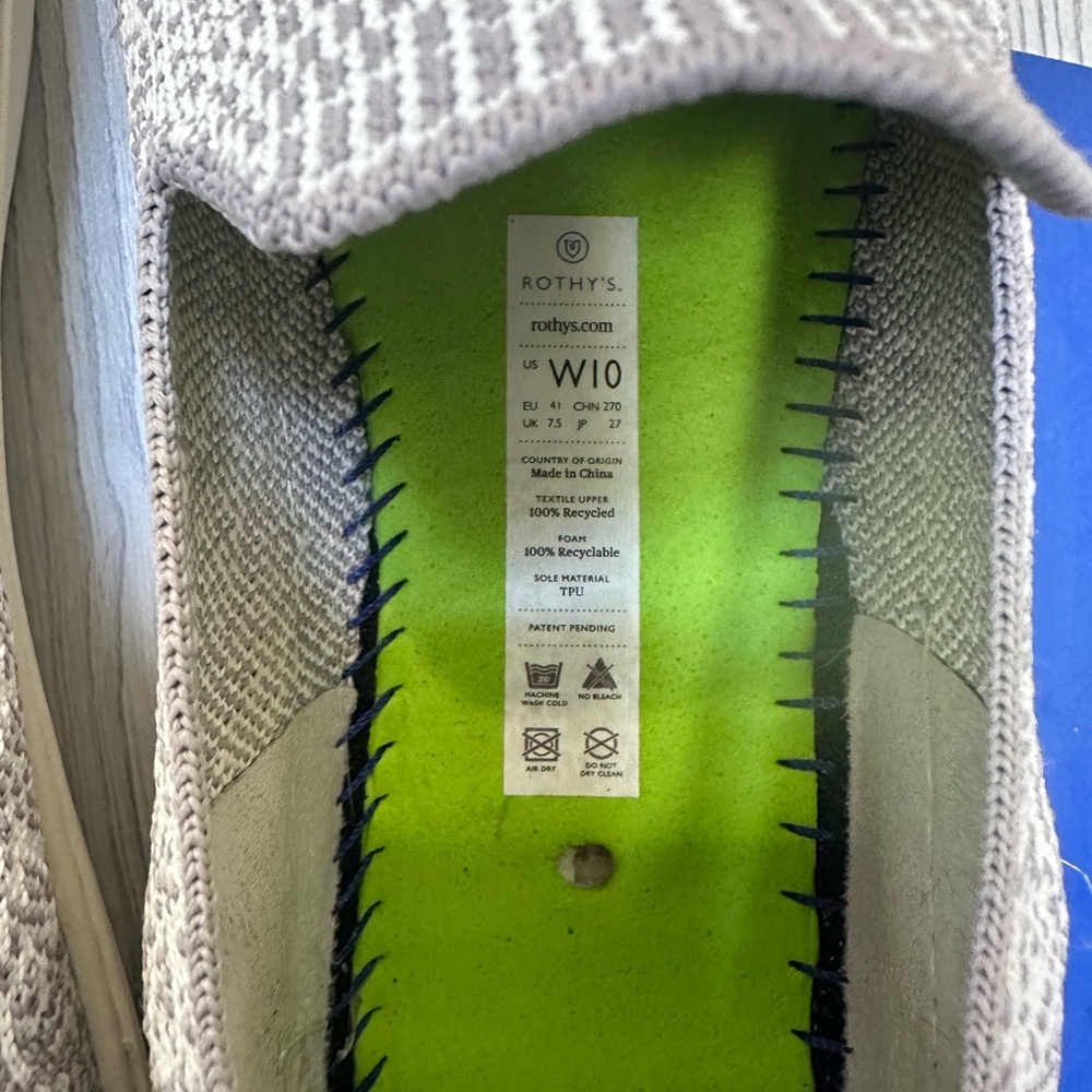 Rothy’s “The Sneaker” In Opal Python Size 10 Vguc - image 3